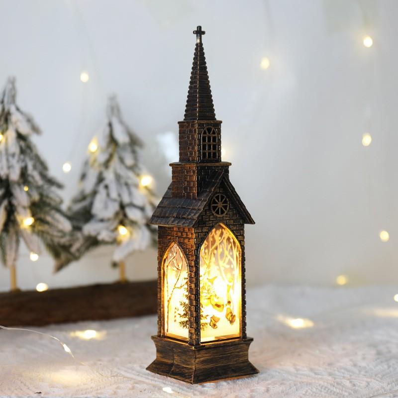 Decorative Wind Lamps Illuminated House OrnamentsNight Lights Electronic Candle Lights Christmas Gifts