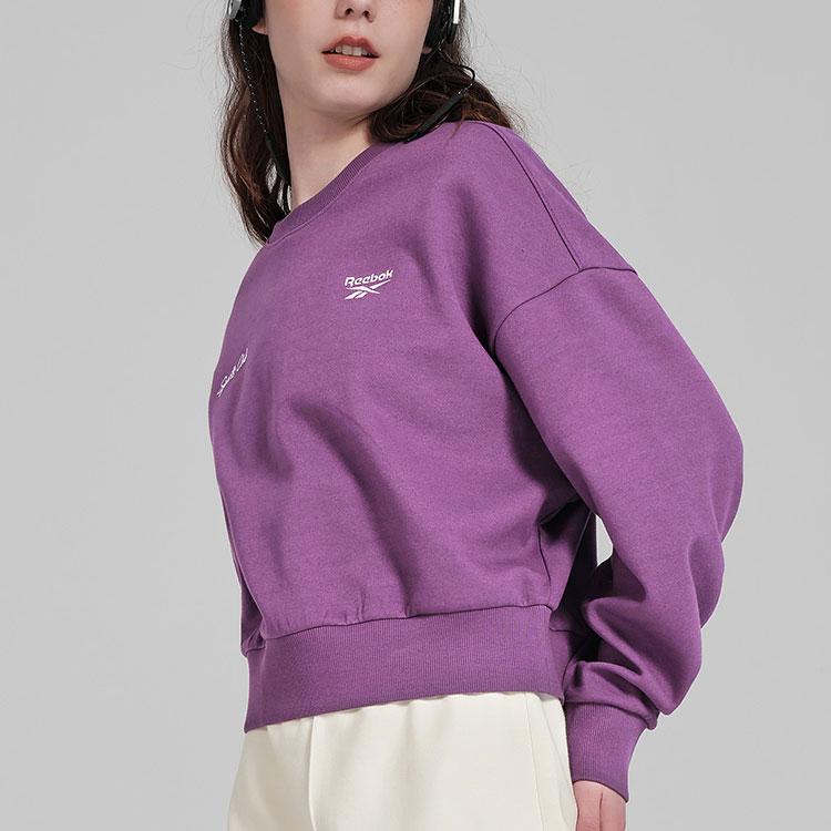 Reebok Classic Simple Casual Sport Sweatshirt Women Tops Purple 24SRC302WGP2