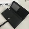 2026 New Women's Soft Cowhide Leather Clutch: Genuine Foldable Long Wallet with Large Capacity for Phone and Money Clip