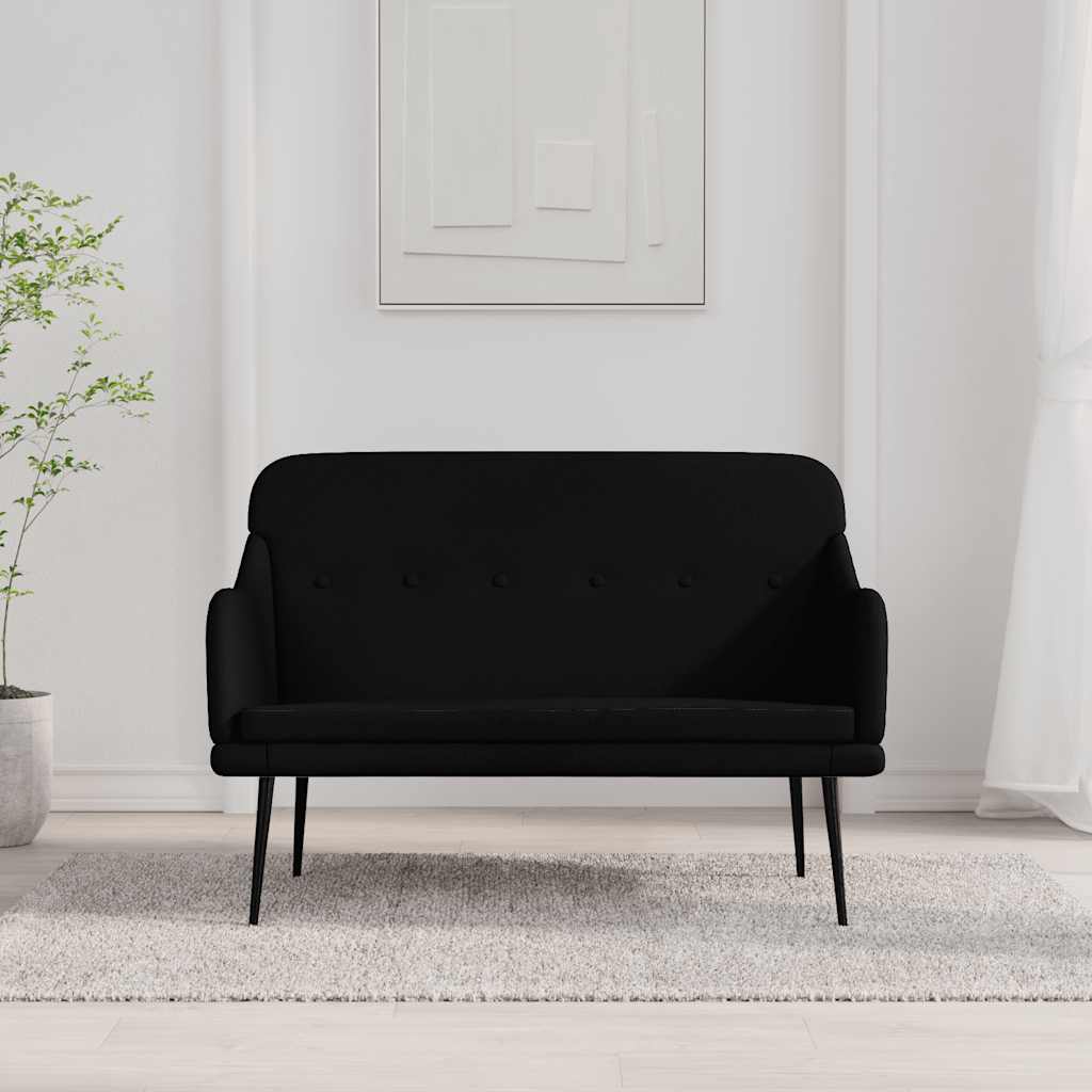 Black Bench 110 x 76 x 80 cm Fabric