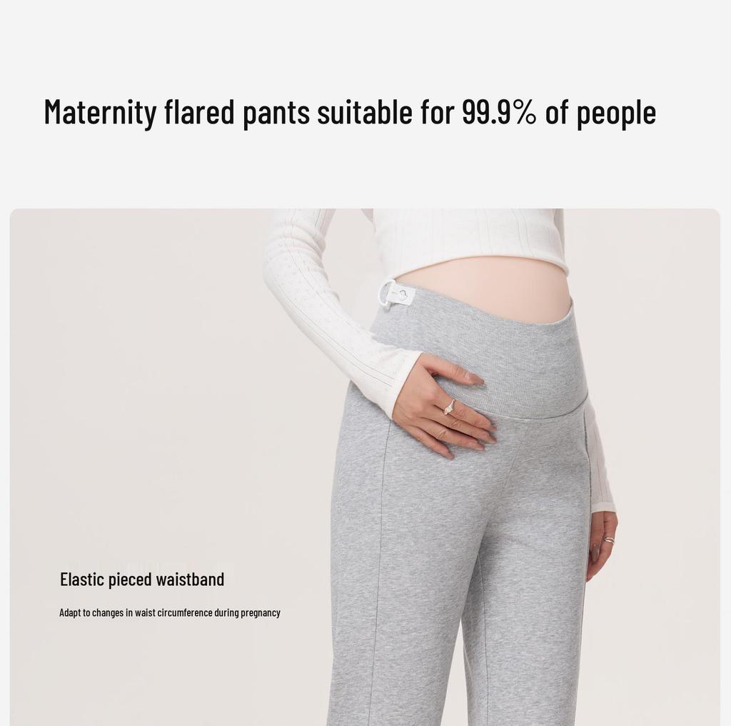 MASANON Maternity Petite Micro-Flare Pants for Early Autumn 2025