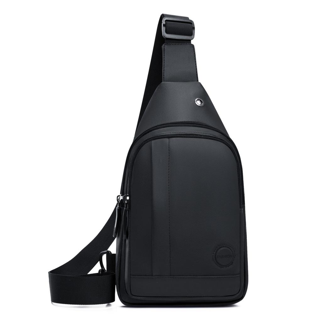 Lightweight Men'S Chest Bag, Casual Nylon Crossbody Bag,Hiking Multipurpose Sling Bag For Outdoor Sports & Daily Commute