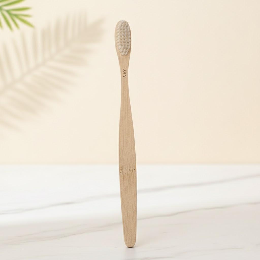 

Natural Bamboo Toothbrush Eco Friendly Antibacterial Bristles Wooden Toothbrush for Adults Colorful Oral Care Gift белый