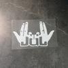 1PC Rock Music JUL Gesture Car Stickers Waterproof Vinyl Decals for Auto Window Bumper Rear Windshield Motorcycle Laptop Decors
