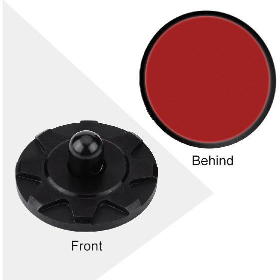 2pcs Universal Hood Pin Kit, CNC Billet Aluminum Racing Bonnet Hood Pin Lock Appearance Kit 2.5 2 Color Options (Black)