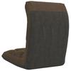 Foldable Floor Chair in Brown Fabric