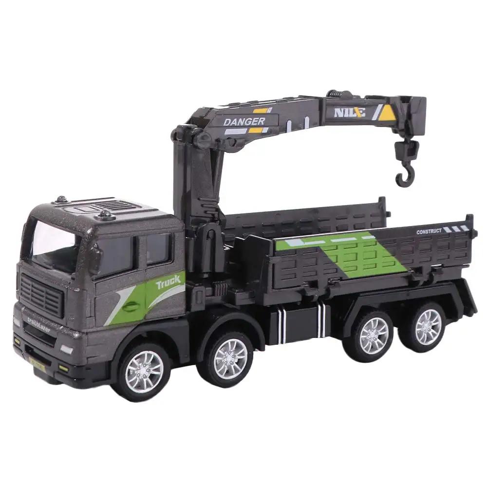 1:Modelo de Guindaste de Contêineres na Escala 50 Carros de Levantamento Frontal Carroceria de Liga Modelo de Veículo de Construção Veículo de Transporte Engenharia Deslizante gray