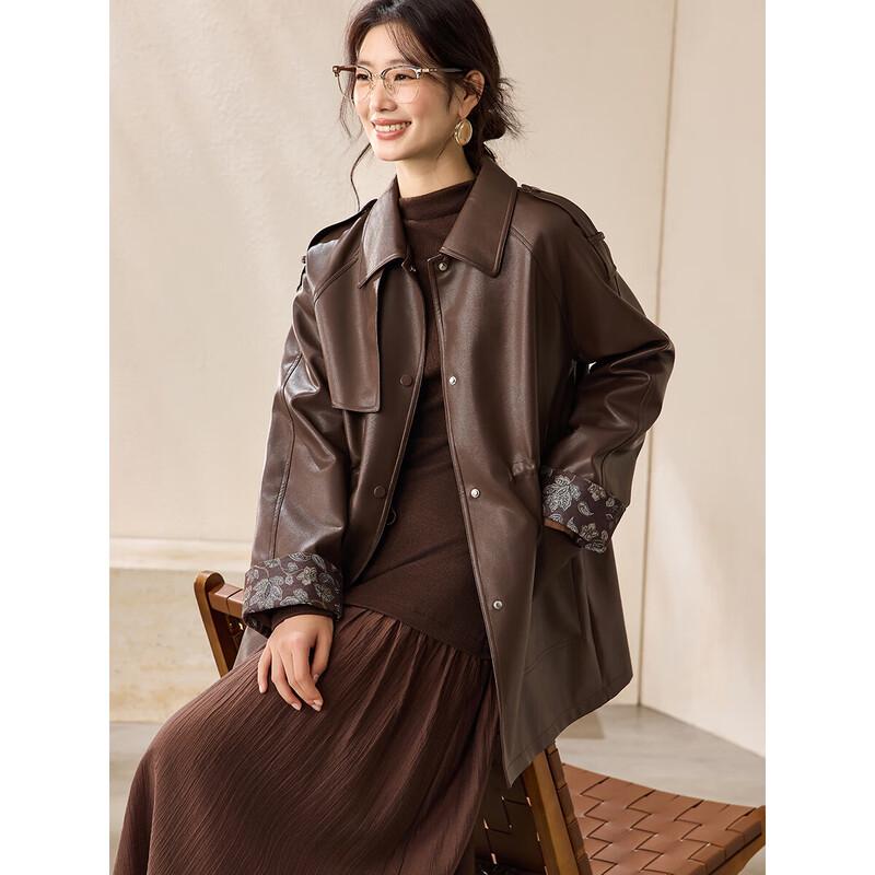 Легкий тренч из искусственной кожи Mohan Yimei 2XL