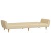 2 Seater Sofa Bed Cream Fabric