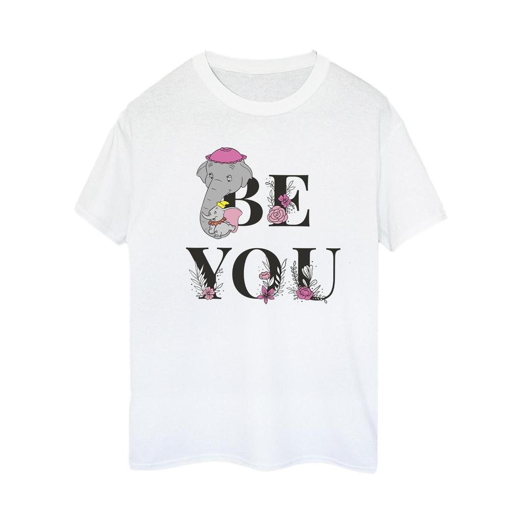 Disney Womens/Ladies Dumbo Be You Cotton Boyfriend T-Shirt
