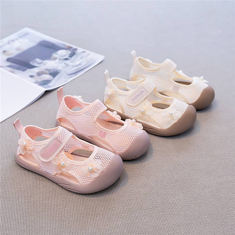Girls' Sports Shoes Summer New Hollow Children's Sandals Little Girl Cool Summer Shoes Non-slip Soft-soled Princess Shoes