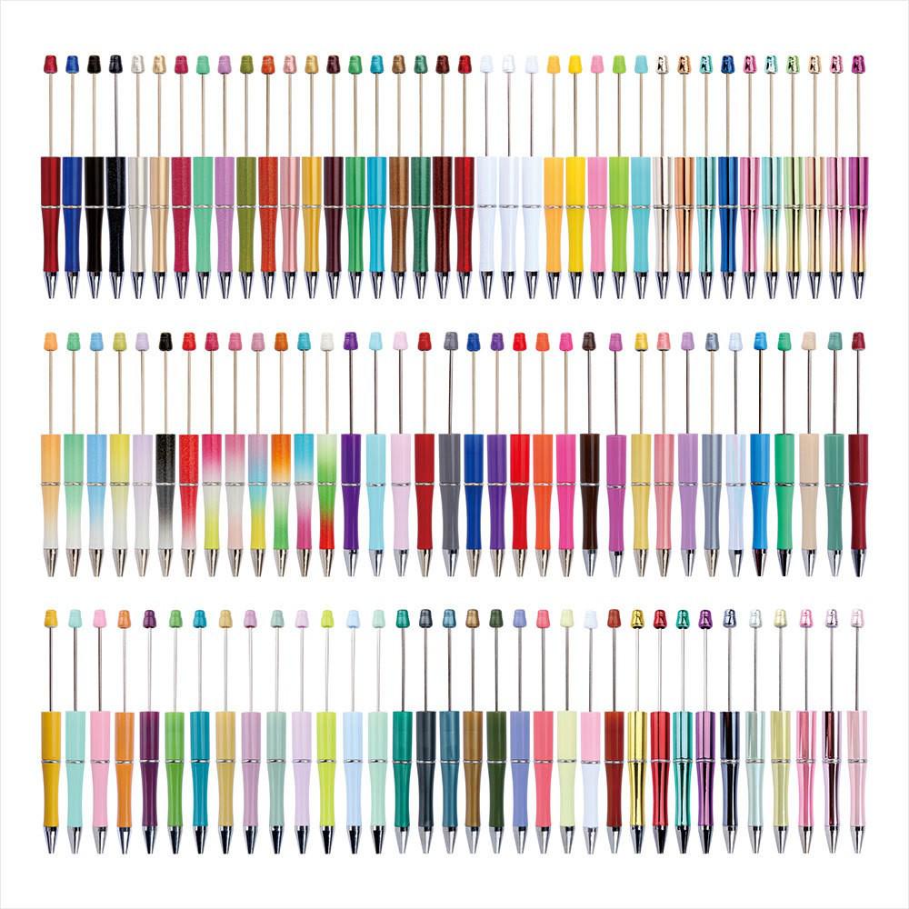 Creative UV Multi-Color Gradient Plastic Bead Pen - 130 Colors Available