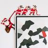 Wooden Door Frame Ornament Christmas Door Corner Frame Decoration Santa Claus Door Sign Decor For Xmas Home Party Props