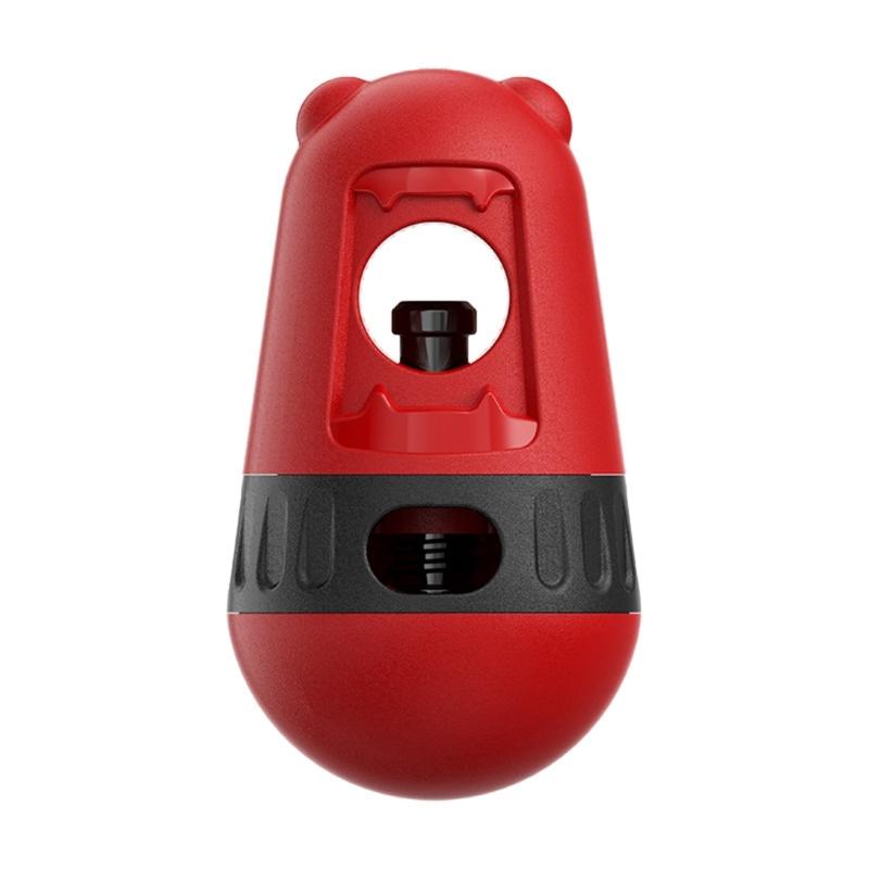 

Dog Treat Dispensing Toy Ball Shape Leaking Food Slow Feeder Puzzle Interactive Pet Training Pet Game красный