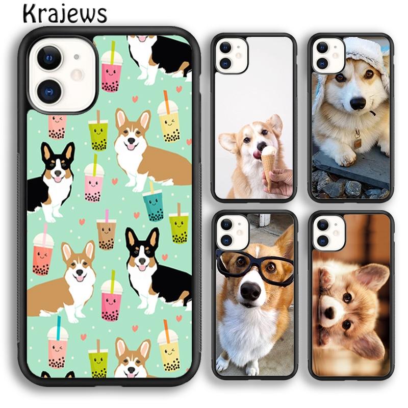 Coque de téléphone Corgi et bubble tea Pour iPhone 17 Air 16 15 14 plus 12 13 pro max coque Fundas