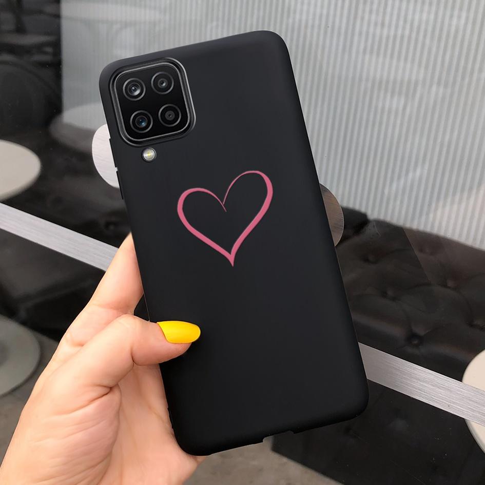 For Samsung Galaxy A12 Case Samsung A42 5G Lovely Heart Cover Back Fundas For Samsung A 12 SM-A125F SM-A426B A 42 5G Phone Cases