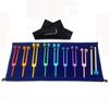 Colorful 8 Tuning Fork Set Healing Yoga Relaxation Musical Instrument Therapeutic Diapason Yoga Meditation Set Tuning Fork