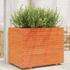 VidaXL Planter Wax Brown 90x60x72 Cm Solid Pine Wood, Outdoor Planter, Flower Box, Tomato Planter, 3282646