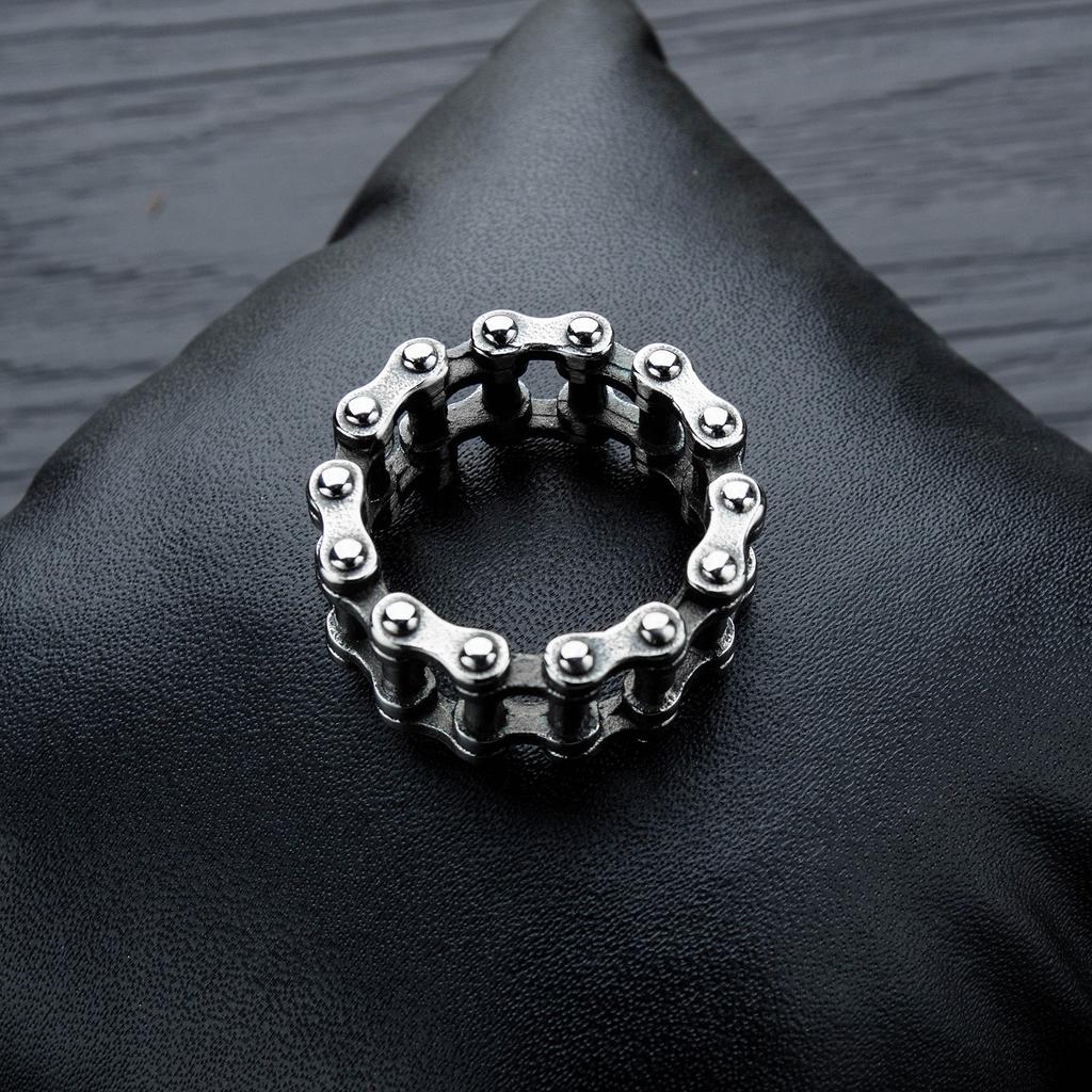 Accessoires Trendiger Herren Streetwear Ring Mode Fahrradkettenring für Herren