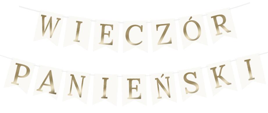 Hen Party Banner Gold 1 Set