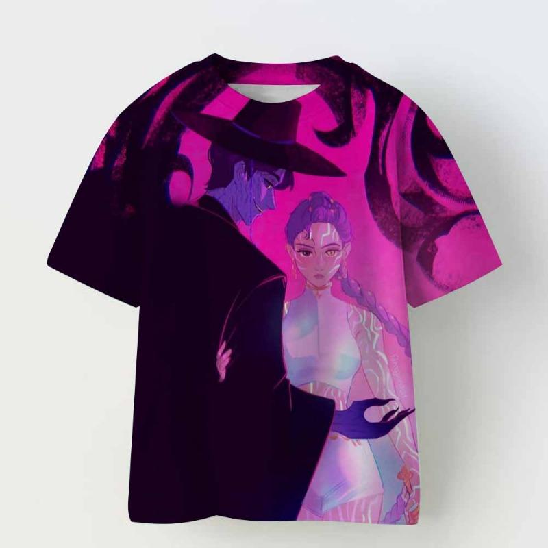 Summer Fashion Women's T-shirt Demon Hunters Anime Print Girl Daily Casual Pullover Women's Top Tees Clothing