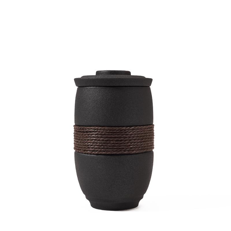 Japanese Style Tea Cup Separation Tea Cup Home Office Travel Portable Filter Ceramic Tea Cup 285ML Tea Cup Set Ceramic Mug