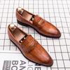 Fashion 2024 Classic Crocodile Pattern Business Flat Shoes Men Designer Formal Dress Leather Shoes Men's Loafers Wedding Party Shoes