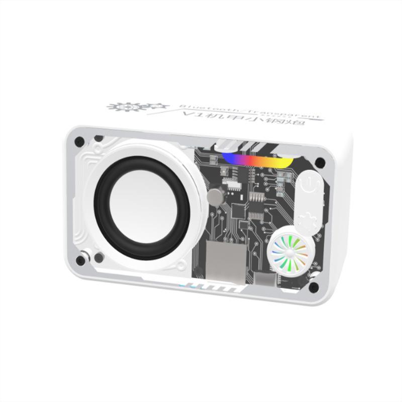 

Мини Портативная Bluetooth Колонка Беспроводная Прозрачная Bluetooth Саундбар Сабвуфер С Цветной Подсветкой TF Карта MP3 Музыкальный Плеер