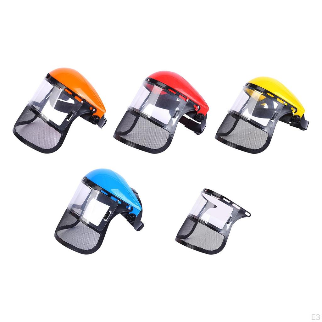 Ochranný štít na obličej s motorovou pilou, sečení kartáčů, ochranný štít na obličej, ochranný povrch, helma, síťovaný štít pro terénní úpravy