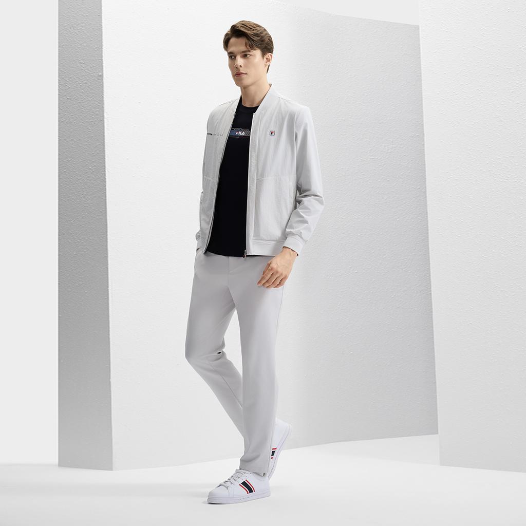 New FILA Jackets Men's Gravel Gray F11M431701FGY