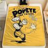 Popeye the Sailor Flannel Blanket, High Quality Comfortable for All Seasons, Home Decor, Warmth and Comfort