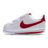 Nike Cortez Series Comfortable Versatile Shock Absorbing Breathable Low Top Walking Shoes Baby Shoes White Red 904769-101