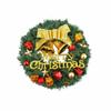 Festive Decoration 30cm Christmas Wreath Frosted Branches Red Berries Artificial Garland Plastic Door Ornaments Front Door