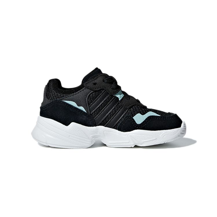 Adidas Originals Yung-96 El Comfortable Breathable Non-Slip Durable Low-Top Walking Shoes Baby sneaker Black F34286
