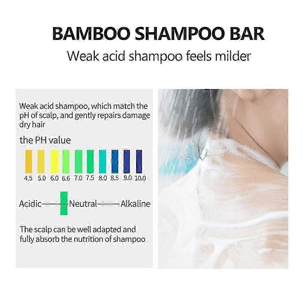 Bambuskohle Haarverdunkelnde Shampoo-Seife Haarshampoo-Riegel Reinigung