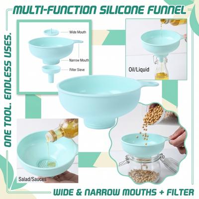 Plastic Wide Mouth Narrow Mouth Funnel  Large Diameter Funnel Funnel Household Multifunctional
