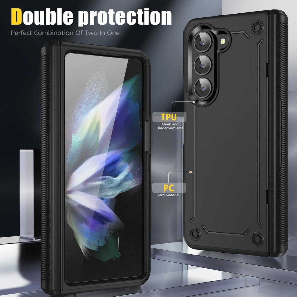 Pro Samsung Z Fold5 5G Fold 5 Hinge Protection Armor Case pro Samsung Galaxy Z Fold 5 Zfold5 Kryt na mobilní telefon Coque