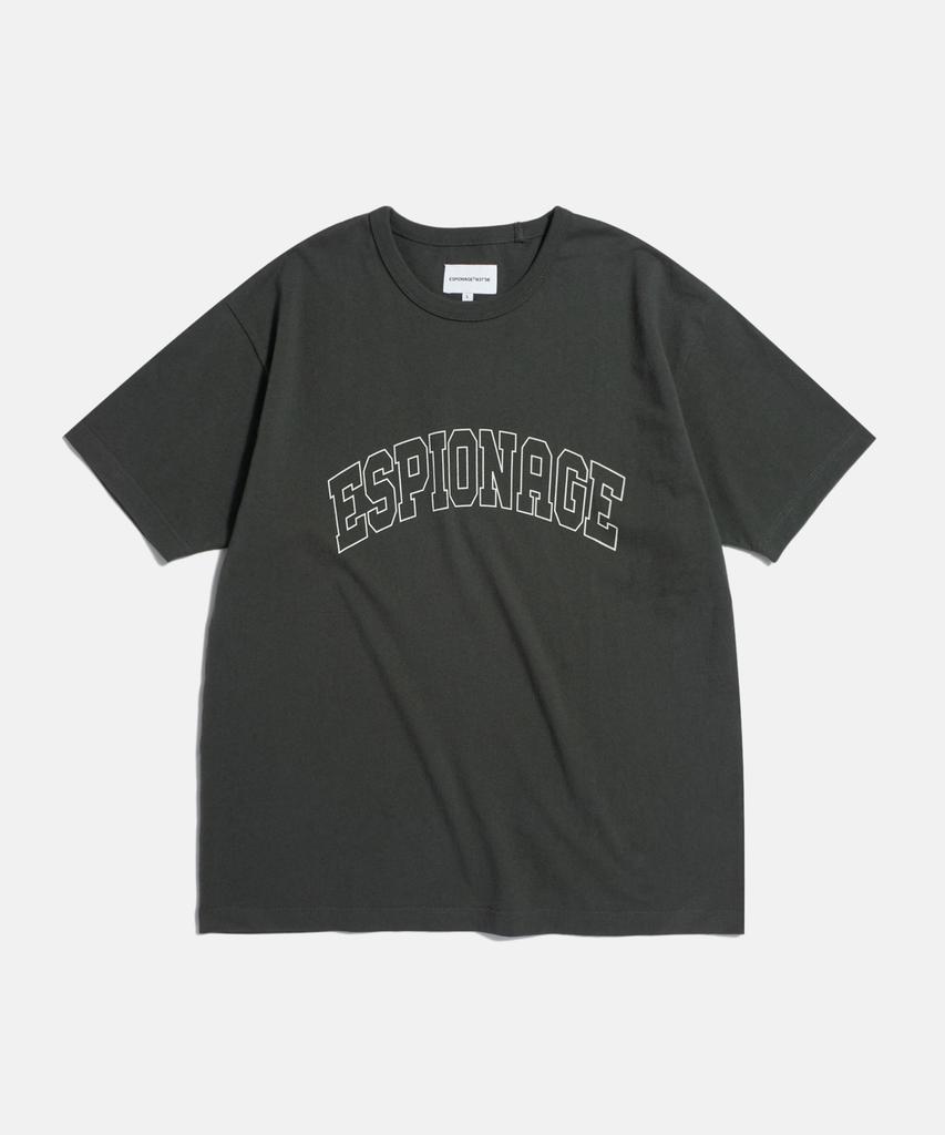ESPIONAGE (Standard Fit) Collegiate Logo Tee Vintage Black