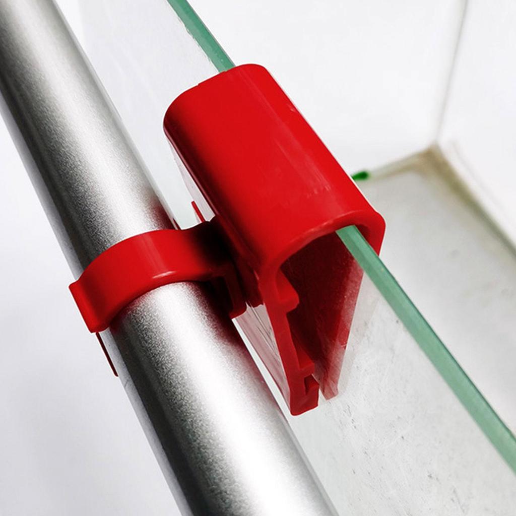 5 Stück Aquarienwasserrohrschellen, Wasserrohrbefestigungsschellen, Schlauchschelle Einstellbares Aquariumwerkzeug Rot Weiche Schlauchhalterungen