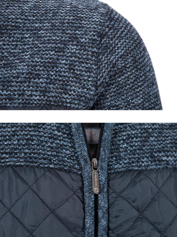 Warm Cardigan Men Fleece Zipper Sweaters Jackets Mens Fashion Slim Fit Sweater Coat