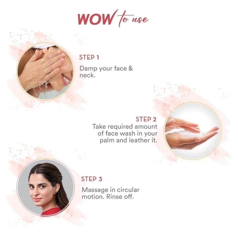 WOW Apple Cider Foaming Face Wash 100ml | Deep Clean Oily Acne Skin