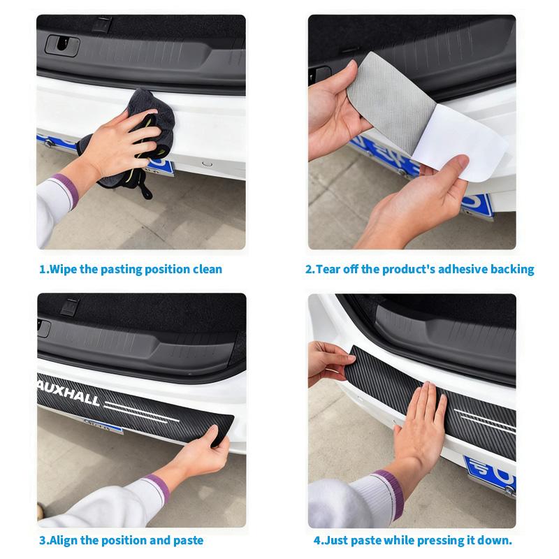 New Car Trunk Floor Guard Plate Protection Sticker For Vauxhall Opel Corsa D Astra G GTC J H Vectra Zafira Meriva Junior Car
