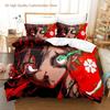 Neues Black Clover Bettwäscheset Einzelbett Doppelbett Full Queen King Size Bettwäscheset Schlafzimmer für Jungen und Erwachsene Bettbezug-Sets 3D Anime Bettlaken-Set