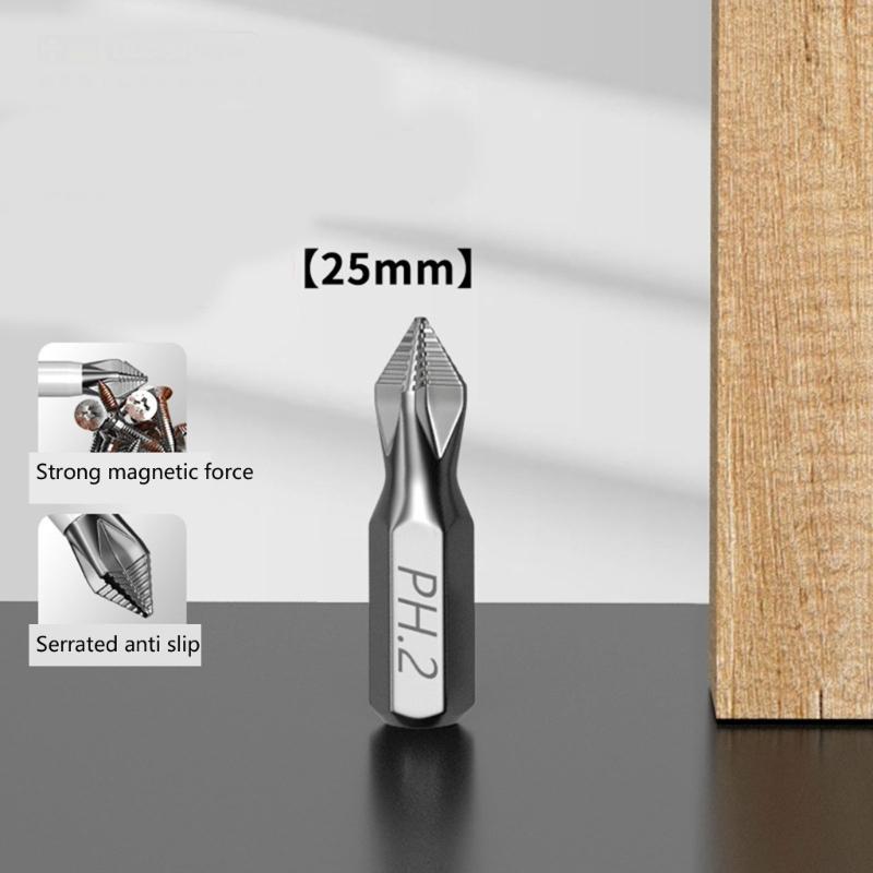 Quality 7pc Magnetic Screwdriver Bit Steel Tip for Enhances Grip and Shock Resistance Tool for Household