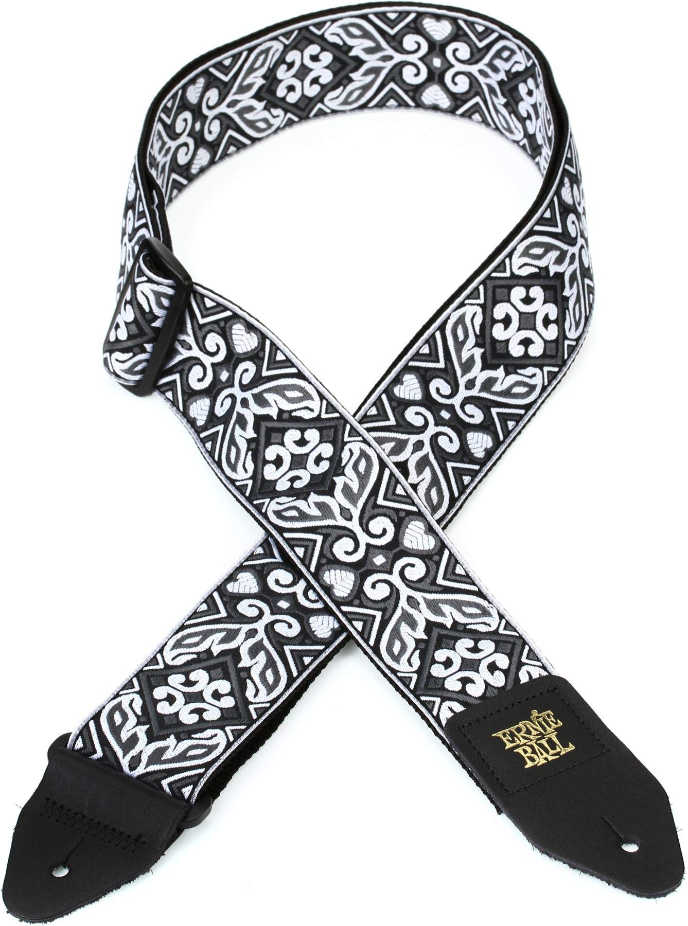 [Genuine] ERNIE BALL 4166 Guitar Strap JACQUARD STRAP TRIBAL SILVER Jacquard Strap Tribal Silver