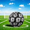 1pc Starry Number Theme Soccer Ball Football, Size 5, Lightweight PVC, Outdoor Training Soccer Ball,Gift C6554