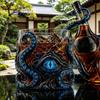 Cthulhu-inspiriertes Oktopus-Auge Whiskeyglas Hochwertiges Borosilikatglas Bar Spirituosenglas Kreativer Likörbecher für Hausparty Bar Dekoration Geschenk