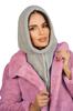 Blanka Hood Fashionable Winter Warm Gray Color