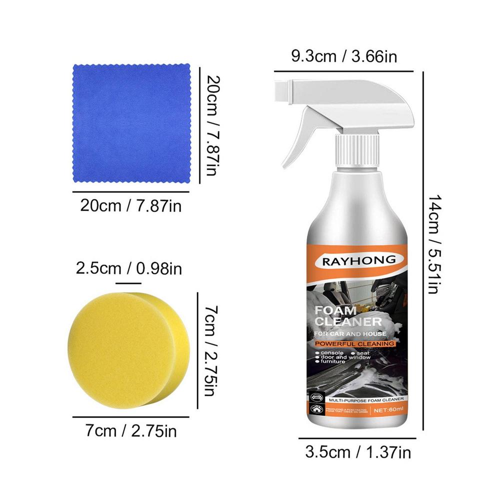 

Новый многоцелевой пенный очиститель для удаления ржавчины, чистящий пенный спрей для чистки сидений автомобиля, салона автомобиля, дома, кухни