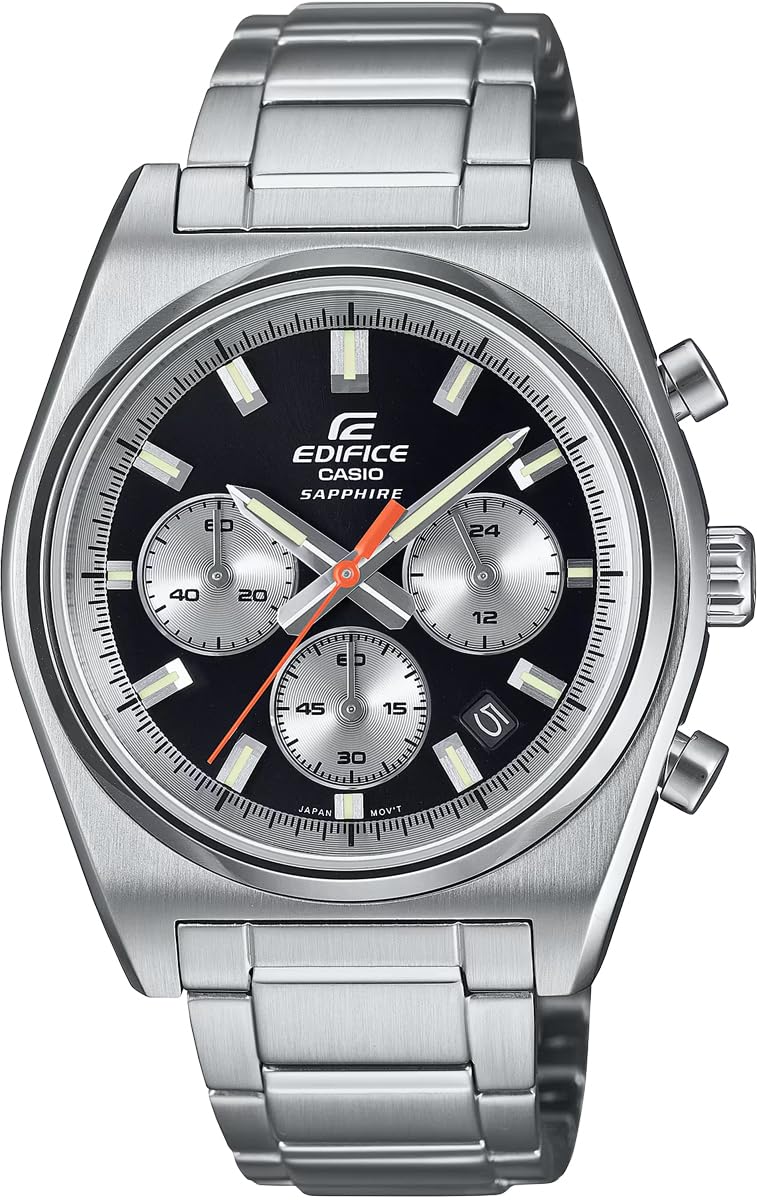 

EDIFICE Мужские часы CASIO EDIFICE Хронограф EFB-730D-1AV Сапфировое стекло Черные Модель для зарубежного рынка [Б/У]